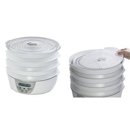 Presto 06301 Dehydro Digital Electric Food Dehydrator and Presto 06307 Dehydro Electric Food Dehydrator Nonstick Mesh Screens Bundle