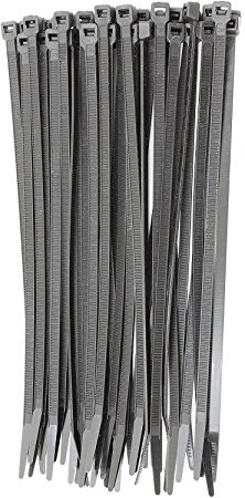 8" Zip Ties (1,000 Pack), 40lb Strength Black Nylon Cable Wire Ties, By Bolt Dropper.