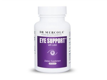 Dr. Mercola Eye Support With Lutein - 30 Capsules - Contains Black Currant And Zeaxanthin - Powerful Antioxidant Protection For Your Eyes