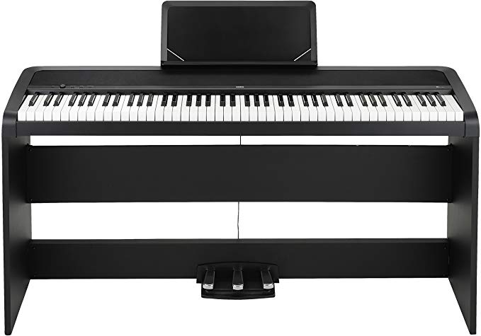 Korg B1SP-BK Digital Piano - Black, with Stand and Pedalboard