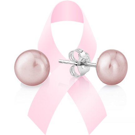 PAVOI Pink Pearls for the National Breast Cancer Foundation - Freshwater Cultured AAA  Quality