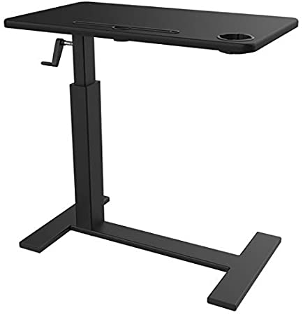 Balee Adjustable Overbed Table Bed Side Table Desk Non-tilt Over The Bed Laptop Table with Wheels for Home or Office Use