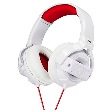 JVC HAM55XW Xtreme Xplosives Around-Ear Headphones, White