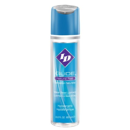 ID Glide Natural Feel Water Based Personal Lubricant, 2.2-Ounce
