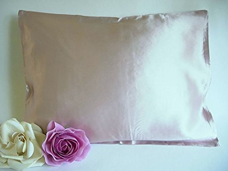 Champagne 100% Silk Pillowcase Travel Toddler Baby Size 12x16