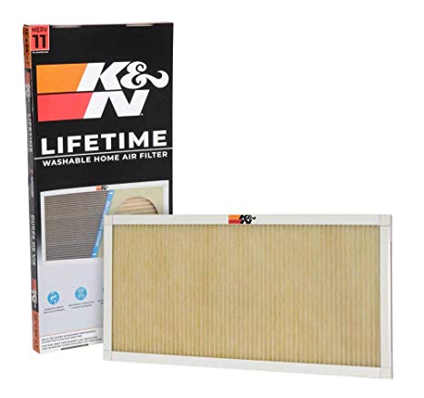 K&N Home Reusable Air AC Furnace Filter, 12x24x1