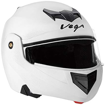 Vega Crux HE1284 Full Face Helmet (White, L)