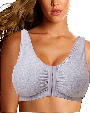 Post Surgical Bra Front Closure Post Surgery Bra Post Op Front Close Bras Sports Bra Mastectomy Bra Wirefree for Women