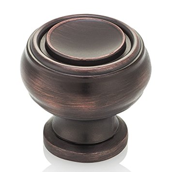 Southern Hills Oil Rubbed Bronze Cabinet Knobs - Pack of 5 - Kitchen Cupboard Knobs, Drawer Cabinet Hardware, Antique Bronze Drawer Pulls, SHKM019-ORB-5