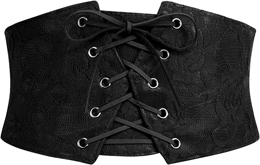 Avidlove Womens Corset Belt Tie Waist Belt Corsets for Women Lace Up Waspie Corset