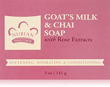 Nubian Heritage Soap Bar, Goats Milk and Chai, 5 Ounce