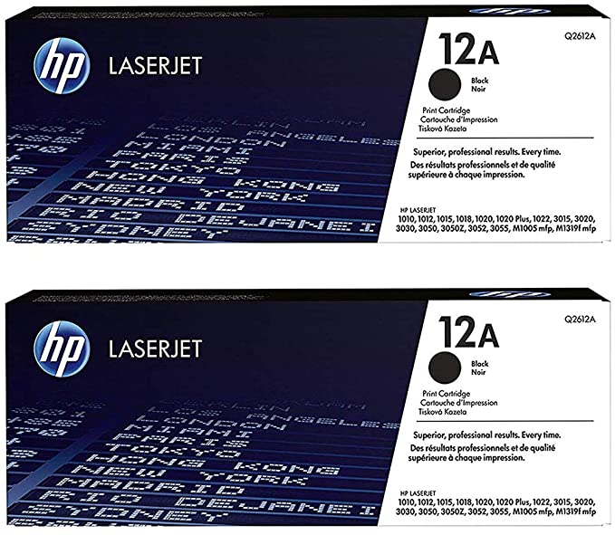 HP 12A | Q2612A | Toner Cartridge | Black - 2 Pack