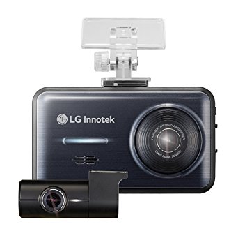 LG Innotek 2-Channel Full HD 1080p Front and Rear Dashcam with 3.5" LCD Touchscreen and 32GB Micro SD (BBDB-FF02E)