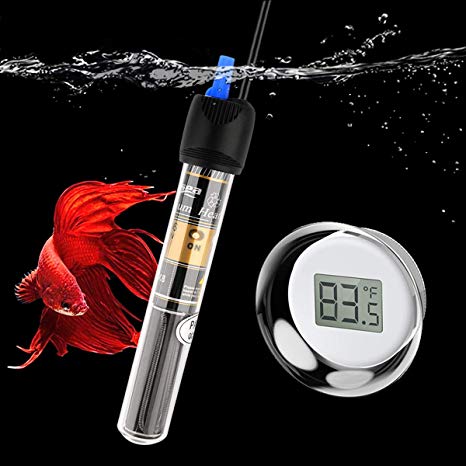 FREESEA 25-300 Watt Aquarium Heater with Aquarium Submersible Thermometer