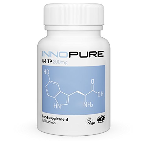 Innopure 5-HTP Double Strength 200mg 180 Tablets, 6 Month Supply | Natural Source of 5-HTP | The natural way to boost serotonin and enhance mood