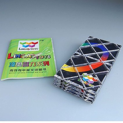 Thinkmax 8 Panels 3 Rings Black Magic Folding Puzzle Cube Twisty