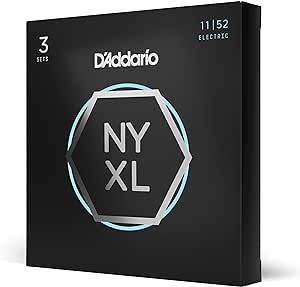 D'Addario 3-Pack Electric Guitar Nyxl Med/Hvy (NYXL1152-3P)