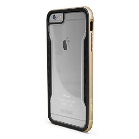 iPhone 6s/6 Plus X-Doria Defense Shield [Military Grade Drop Protection] TPU and Aluminum Protective Case, Gold