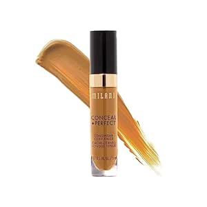 Milani Conceal   Perfect Longwear Concealer - Deep Tan (0.17 Fl. Oz.) Vegan, Cruelty-Free Liquid Concealer - Cover Dark Circles, Blemishes & Skin Imperfections for Long-Lasting Wear