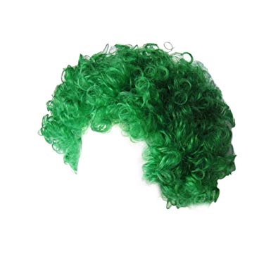 SeasonsTrading Economy Green Afro Wig ~ Halloween Costume Party Wig (STC13037)