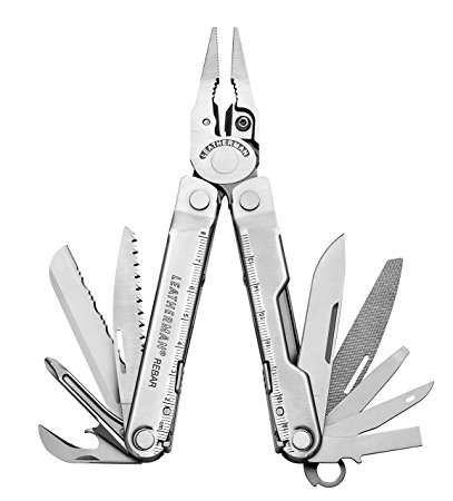 Leatherman - Rebar Multi-Tool, Stainless Steel with Leather Sheath (FFP)