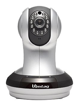 Vimtag VT-361 Super HD WiFi Video Monitoring Surveillance Security Camera, Plug/Play, Pan/Tilt with Two-Way Audio & Night Vision (Certified Refurbished)