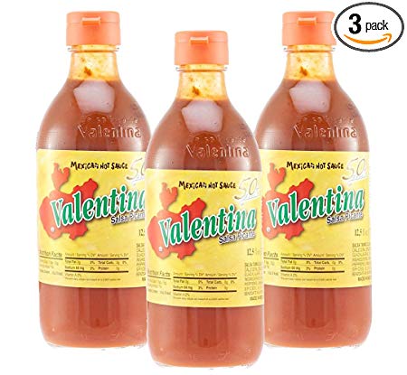 Valentina Salsa Picante Mexican Hot Sauce - 12.5 oz. (Pack of 3)