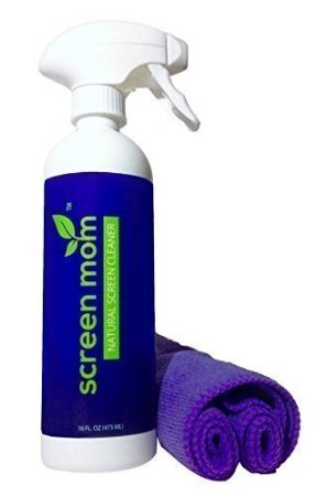 Screen Cleaner Kit - Best for LED and LCD TV Computer Monitor Laptop and iPad Screens - Contains Over 1572 Sprays in each Large 16 ounce Bottle - includes Premium Microfiber Cloth