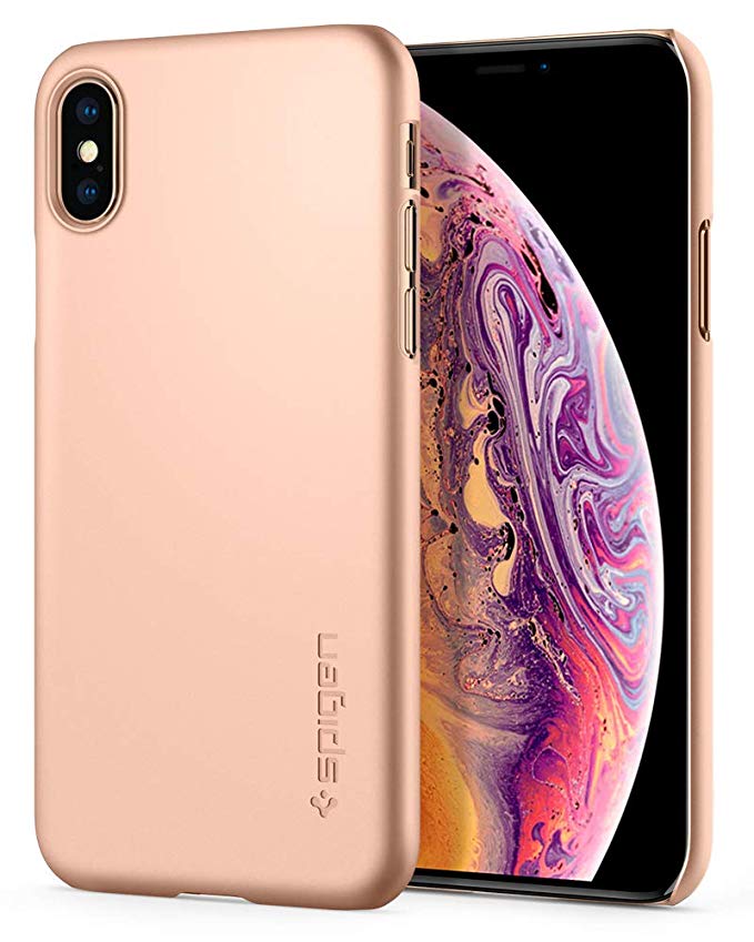 Spigen Thin Fit Works with Apple iPhone Xs Max Case (2018) - Gold