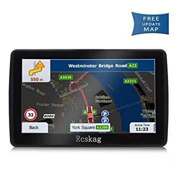 GPS Navigation, Vehicle HD 7 Inch Car GPS Navigation System with Built-in North America s Latest map,Driving Alarm, Voice Steering Navigation, Lifetime Free Upda