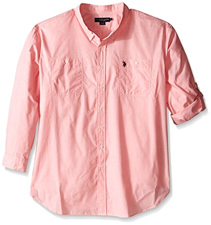 U.S. Polo Assn. Men's Long Sleeve Slim Fit Button Down Sport Shirt