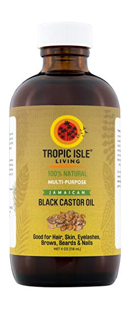 Tropic Isle Living Jamaican Black Castor Oil Glass Bottle (4 oz)