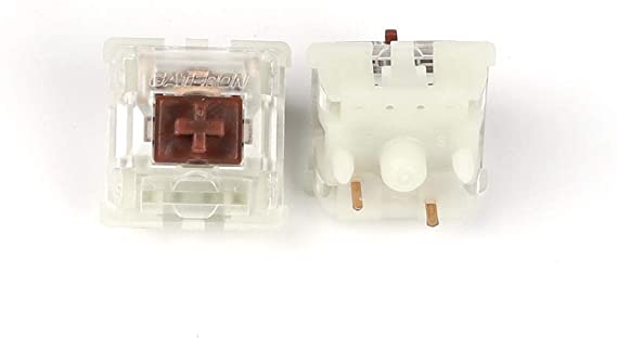 Gateron Silent MX Switch 5 pin Transparent Case Black Red Brown Switches for Mechanical Keyboard Cherry MX Compatible