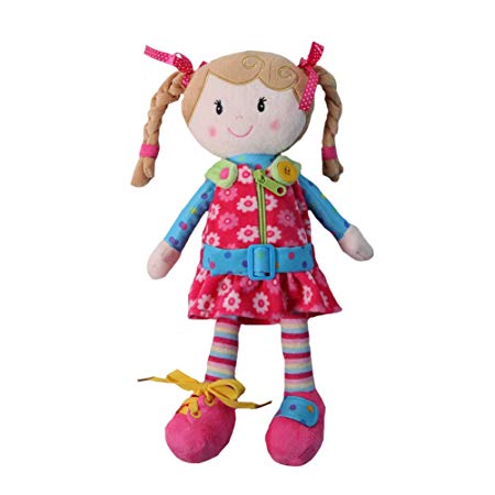 Snuggle Stuffs Sugar Snap 15" Activity Educational Doll for Toddlers