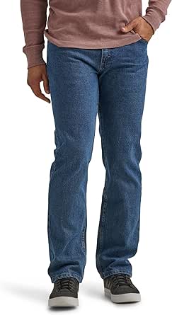 Wrangler Mens Classic 5-Pocket Regular Fit Flex Jean