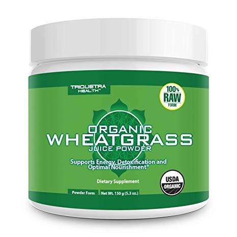 Organic Wheatgrass Juice Powder - Grown in Volcanic Soil of Utah - Raw & BioActive Form, Cold-Pressed Then CO2 Dried - Compliments Barley Grass Juice Powder - 5.3 oz
