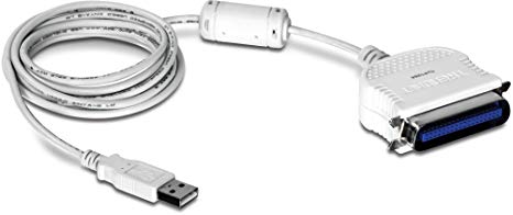 TRENDnet USB to Parallel 1284 Converter, Plug & Play Install, USB 1.1/2.0/3.0,Windows 10/8.1/8/7, Mac OS X 10.6-10.9, 6.6 Ft. Length, TU-P1284