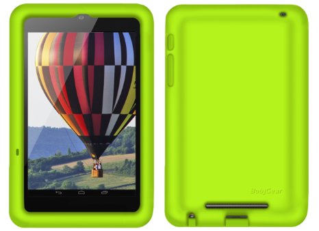 Bobj Rugged Case for Nexus 7 1st Generation 2012 WiFi or 3G/4G Tablet (Not for Nexus 7 FHD 2nd Generation 2013) - BobjGear Protective Cover - Gotcha Green