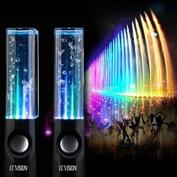 ECVISION Plug And Play Muti-Colored Illuminated Fountain Water Speakers