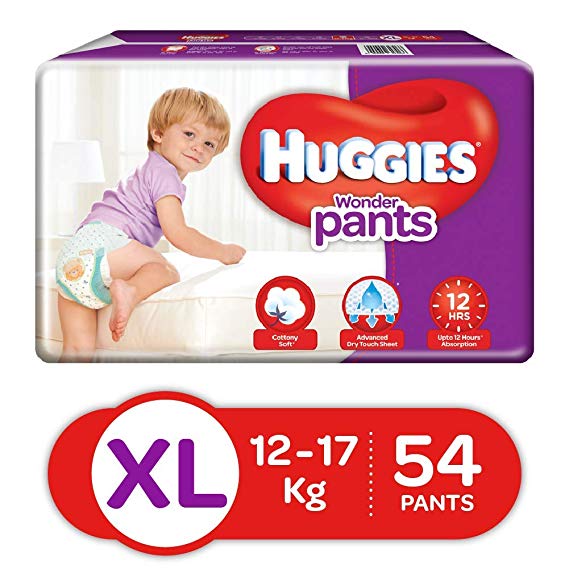 Huggies Wonder Pants Extra Large Size Diapers (54 Count)