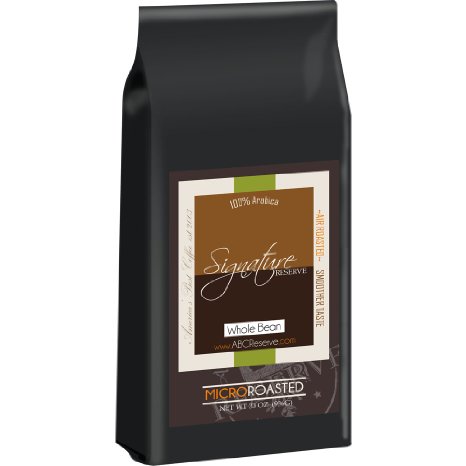 America's Best Coffee Reserve 33oz 100% Arabica Signature All Day Blend Micro Roasted Whole Bean Coffee