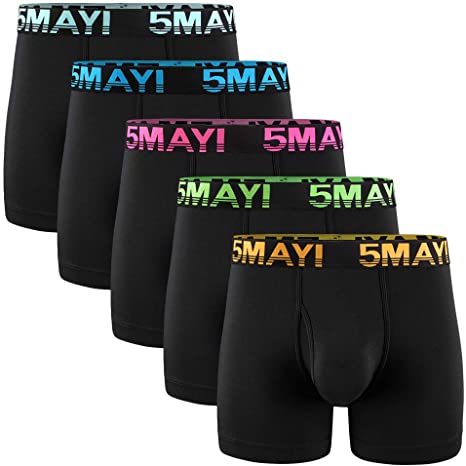 5Mayi Mens Underwear for Men Boxer Brief Cotton Men's Boxer Briefs Pack S M L XL XXL