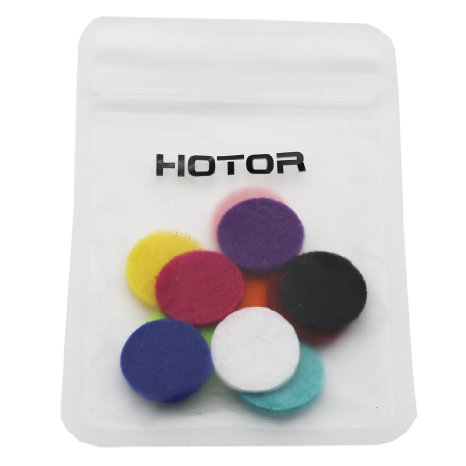 HOTOR 11 Pics Diffuser Necklace Pads Round Pendant Necklace Refil Pads Reusable-0.886 Inch Diameter