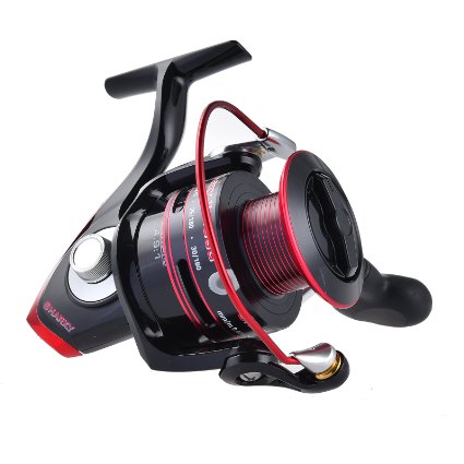 KastKing Sharky II Waterproof Spinning Reel - Up To 41.5LBs Revolutionary Drag System with Carbon Fiber Matrix - Enhanced Brass Gear and No-Screw Power Launch Spool - [2016 Flagship Spinning Reel]