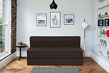 Springtek Double Size Sofa Cum Bed-72x48 inch (Brown)