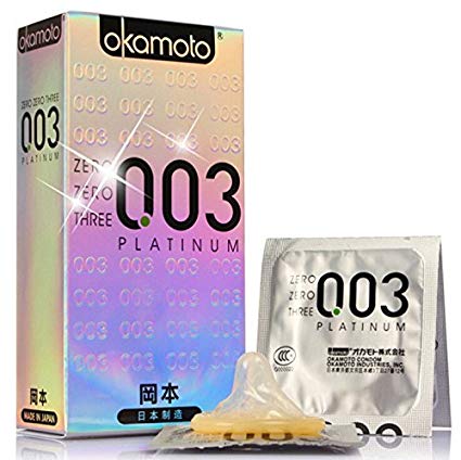 Okamoto 003 Platinum Condoms - 10 Pieces