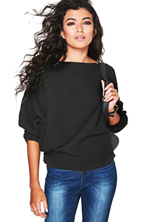 Forever Women's Long Sleeves Baggy Style Oversize Sweater