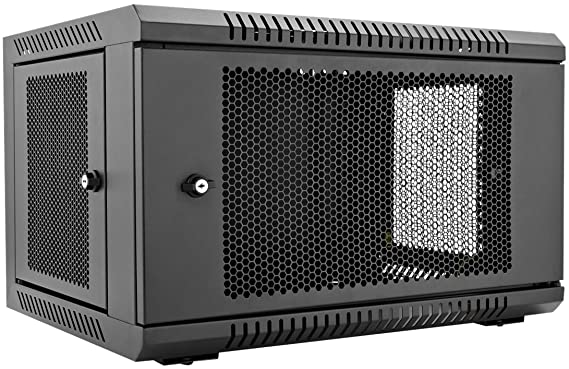 V7 RMWC6U-1N Rack Mount Wall Cabinet Enclosure 6U