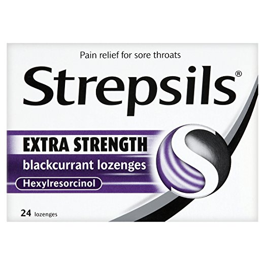 Strepsils Lozenges Extra Blackcurrant 24