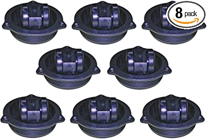 Shepherd Hardware 8721E Hidden Swivel Plate Casters, 2-1/2 Inch, Black